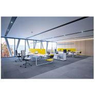 Play&Work - Bureau open space design pour 6 personnes - Bench avec finitions personnalisables et options de cloisons_2