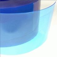 Lanière pvc souple translucide bleu / opaque / 200 x 2 mm
