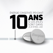 Lot de 2 piles bouton CR2032/DL2032 - 3V - ENERGIZER - lithium - 240mAh_2