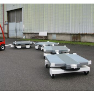 Base roulante classique à double rond d'avant-train - Transport de charges jusqu'à 1.2 T dans les allées étroites_2