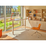 Bureau assis-debout motorisé réglable en hauteur avec une manivelle ou électriquement - DRIVE_2