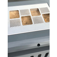 Poubelle ergonomique de 65 litres avec petite zone pour mégots