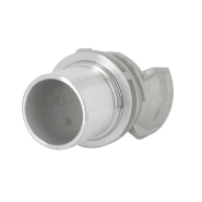 Demi-raccord symétrique avec verrou - DN 50 mm - Embout annelé Ø 55 mm - Alu_2