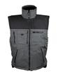 Gilet sans manche polyester ripstop - Doublure polaire - Gris/noir avec contrastes orange - Accessoirisé et très chaud_2
