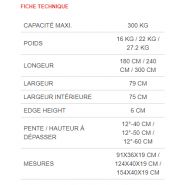 RP 180 / 240 / 300 - Rampe de chargement pliable en aluminium - Mariani Lift - Capacité 300 kg_2