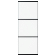 Vidaxl porte coulissante et quincaillerie verre esg/aluminium 76x205cm 3081939_2