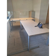 Bureau open space - structure en U d'occasion - ergonomique et design contemporain_2