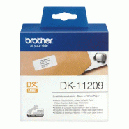 Brother DK-11209 ruban d'étiquette Noir sur blanc_2