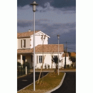 Mât d'éclairage public d60 / hauteur 3 - 4.5 m / en aluminium / diamètre 60 mm / diamètre base 114 mm_2