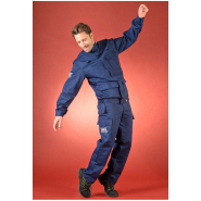 Pantalon multirisques ATEX réf. 601*ATX - Ceinture élastiquée, multipoches, norme EN ISO 11612 A1/B1/C1/E1/F1_2