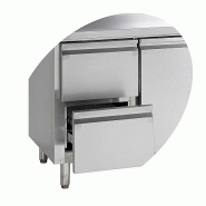Snack Refroidisseur de comptoir 4 portes SS304 - 460 L | Tefcold - SK6410_2