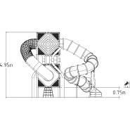 Structures multijeux de cordage Diamond réf-8071534 - Hags - pour enfants de 5 à 12 ans - dimensions 7700x5150x5000 mm_2