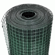 Vidaxl grillage acier galvanisé et revêtement en pvc 10 x 1 m vert 140434_2