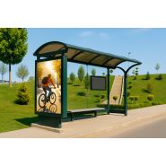 Abri pour arrêt de bus - Longueur 4,10 m_1