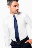 Chemise ajustée manches longues sans repassage - 100% coton micro sergé - Réf: K522_2