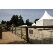 Clôture de carrière - Horse Stop - lice d’honneur complète 1m20 - grillage en treillis soudé - ref. Ch180-1_2