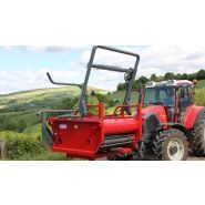 Dérouleuses pailleuses portées Galonnier - Balles rondes jusqu'à 1,80 m et 1000 kg - Paillage homogène_2