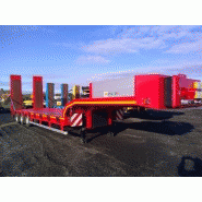 Remorque porte-engins / ptac 54t / 3 essieux / plateau extensible / 11.9 x 2.55 m_2