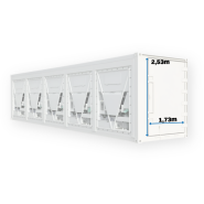 Conteneur  40 pieds Blast HC - Longueur 12m - Surface 56m3 - idéal pour le secteur agroalimentaire, industriel et pharmaceutique_2