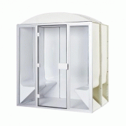 Cabine hammam PRO Desineo - 6 places - 190x190x225 cm en acrylique avec porte et vitres prêtes à monter_2