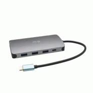 Usb-c metal nano dock hdmi/vga with lan + charger 100w_2
