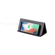 Tapis de souris induction - polyester RPET - chargeur sans fil intégré 10W - support téléphone portable_2
