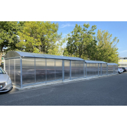 Abris sécurisés à toit arrondi - Série ATE - Serrure un point ou à code mécanique_2