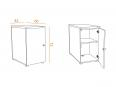 Bureau compact VALMONT sur caisson - Normatic_2