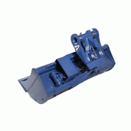 Équipement pour minipelle : godet curage inclinable 1000 mm