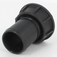 Raccord annelé - Droit - avec écrou - F 1