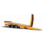 Remorque plateau pour poids lourd - AMC-Castera - Modèle TPCB 25 et TPCB 25 Agricole - 2 ou 3 essieux, porte-engins, PTC 19 tonnes_2