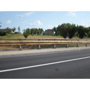 T40bp – h2w5 – asi b - glissière de sécurité - tertu - bois-métal, longueur 2 m_2