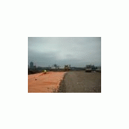 Rouleau de géotextile orange Terram Hi-Vis pour excavation sécurisée