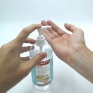Gel hydroalcoolique Purity 65 - Flacon pompe 500ml - Antisepsie des mains - Fabriqué en France_2
