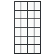 Vidaxl porte coulissante et quincaillerie verre et aluminium 102x205cm 3081966_2