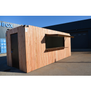 Container bar / snack modulable et robuste, idéale pour créer un espace de restauration convivial et professionnel - Eurobox_2