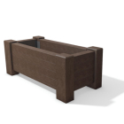 Lot de 3 Jardinières Muscari Marron en plastique recyclé - 130cm x 60cm_2