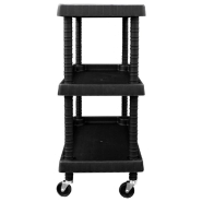 Vidaxl chariot à outils d'atelier 3 niveaux noir 75x37,5x92 cm pp 151828_2