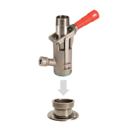 Coupleur Micro Matic - Inox 304 - Mâle 1''NPT / Femelle 1/4''NPT - joint Viton_2