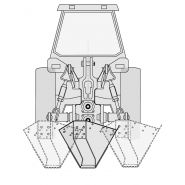 Cureuses de fossés et rigoleuses rototrancheuses bilatérales - dondi - vitesse 0.8 à 1.2 km/h_2