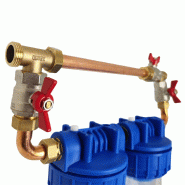 Double porte filtre à eau bypass 9