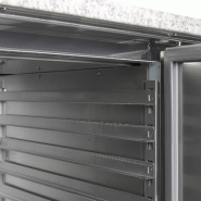 Meuble à pizza 2 portes et 7 tiroirs à pâte pces PT1310 Inox TEFCOLD_2
