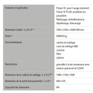Pulsar VI/VI PLUS - Cabine de sablage Clemco - Compacte, robuste, avec unités de filtration intégrées - Poids 580/610 kg_2