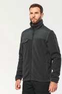Veste polaire manches amovibles homme - Réf: WK9105 - 2 en 1, doublée et renforcée_2