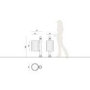 003216 - Agora - Komserwis - Poubelle publique 35L en acier - Design Marta Dworak et Dariusz Kronowski_2