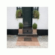 Dalle de terrasse bois composite Classic - 30 x 30 cm, coloris terre cuite, épaisseur 25 mm, surface couverte 0.091 m² par dalle, 11 dalles nécessaires pour 1 m²_2