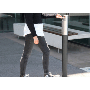 Distributeur de gel hydroalcoolique HYDRO V5 - avec pédale mécanique - acier inoxydable et fixation au sol_2