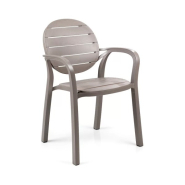 Fauteuil en résine PALMA - Stamp - empilable, intérieur/extérieur, traité anti-UV_2