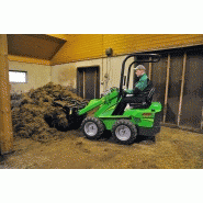 Mini-chargeuse Avant Tecno Série 300 - 0.7T - largeur 79 cm - traction hydraulique 4 roues_2