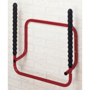 Support rabattable pour 2 vélos MOTTEZ - acier rouge - h.30 x l.52 x p.51 cm - charge max 50 kg_2